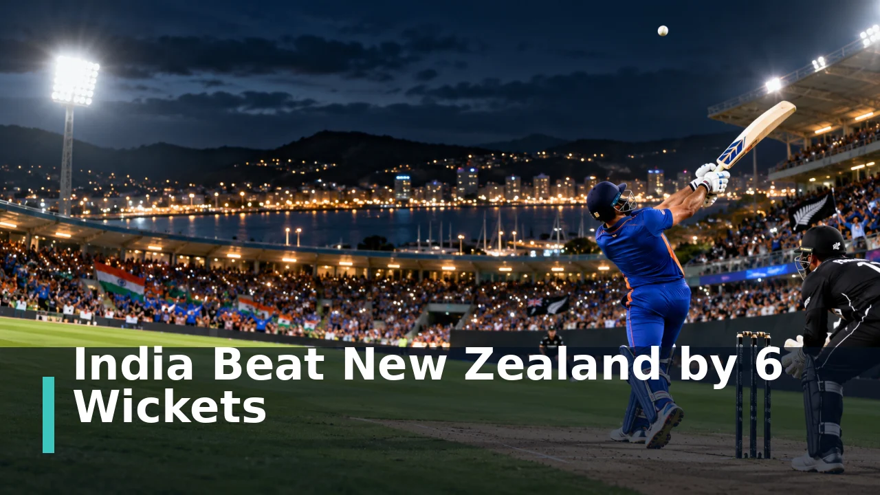 India vs New Zealand 3rd T20I Result: India Win by 6 Wickets