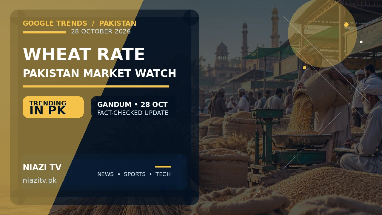 Wheat Rate in Pakistan Today, October 28, 2026: Market and Government Signals