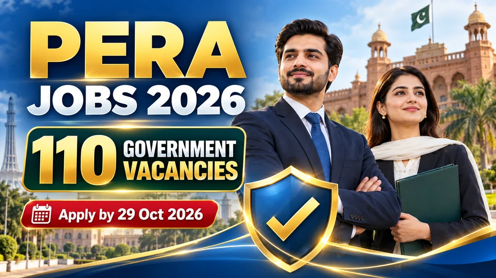 PERA Jobs 2026: 110 New Government Vacancies in Punjab – Apply by 29 October