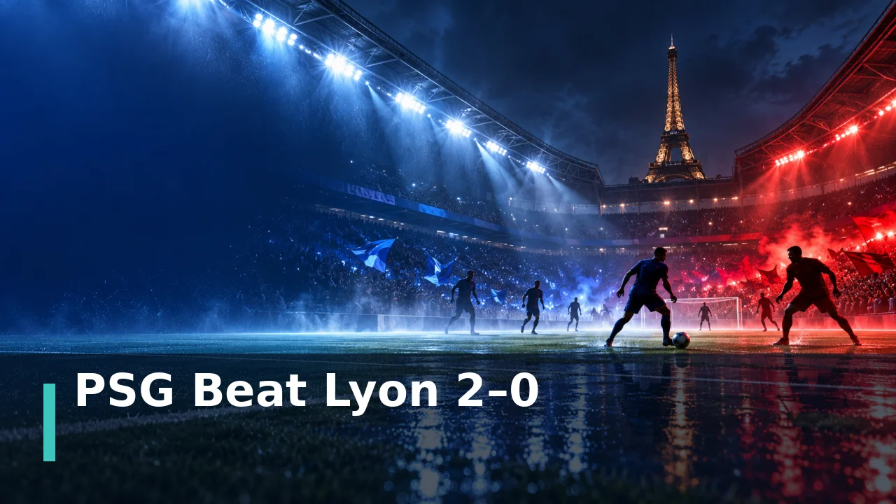 PSG vs Lyon Result: Paris Saint-Germain Win 2–0 and Move Top