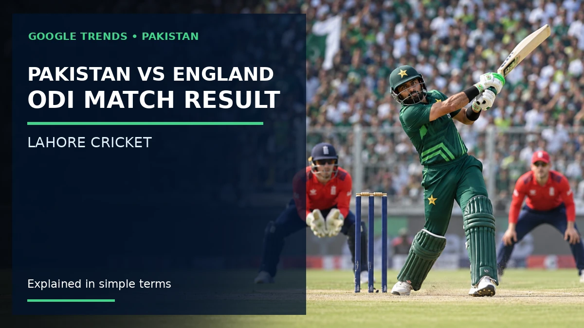 Pakistan vs England ODI 2026: Lahore Match Result and Key Moments