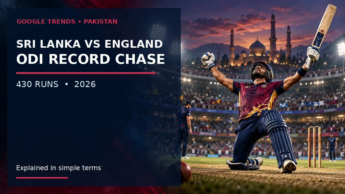 Sri Lanka vs England ODI: Record 430-Run Chase in Pakistan