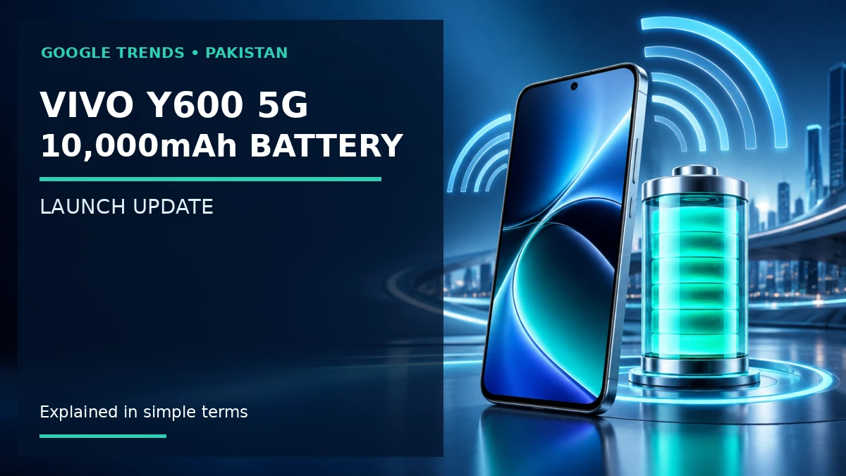 Vivo Y600 5G: 10,000mAh Battery, Launch Date and Pakistan Availability