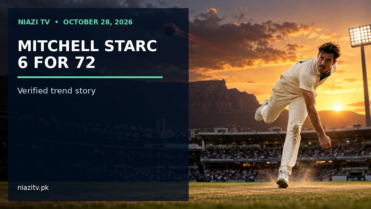 Mitchell Starc Takes 6 for 72 as Australia Fight Back in Cape Town Test