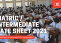 Matric Intermediate Part-II Date Sheet 2021