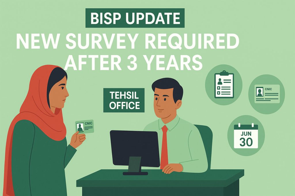 BISP Survey 2025: Re-Register Before June 30 to Keep Rs 13,500 Payment