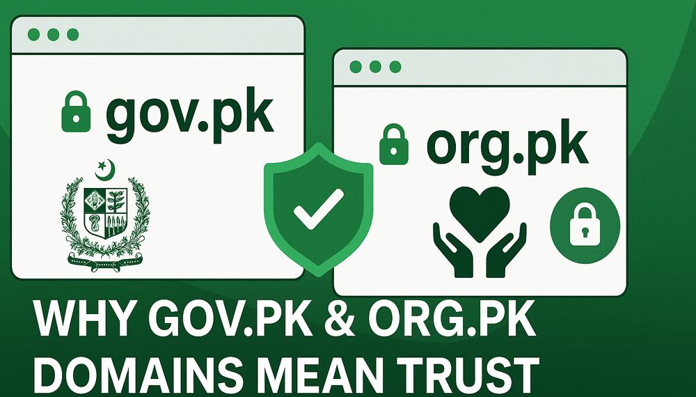 Why GOV.PK & ORG.PK Domains Build Trust and Authority in Pakistan