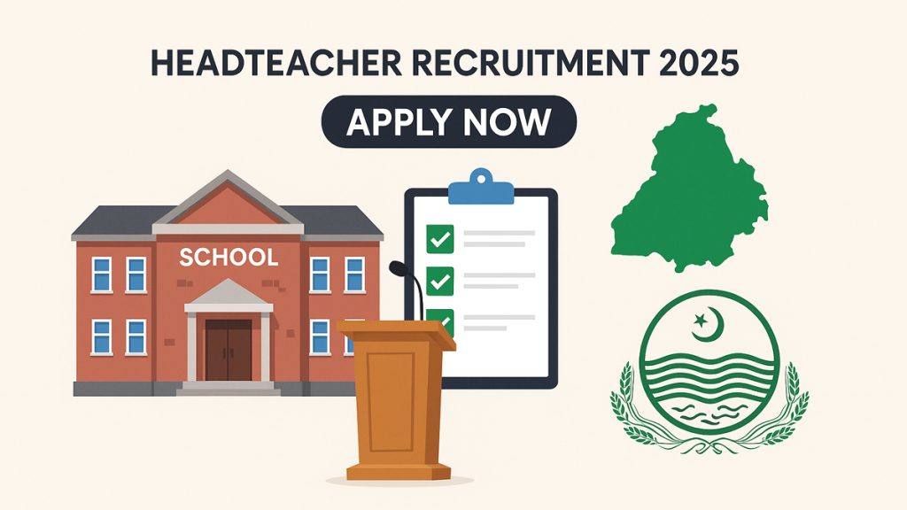 Apply online for Headteacher posts under SED Punjab 2025 initiative. Boost your career with CM Maryam Nawaz’s merit-based school leadership policy.