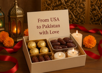 Send heartfelt festive gifts to Pakistan from USA for Eid & weddings. Personalized hampers, sweets & surprises delivered with love and care.
